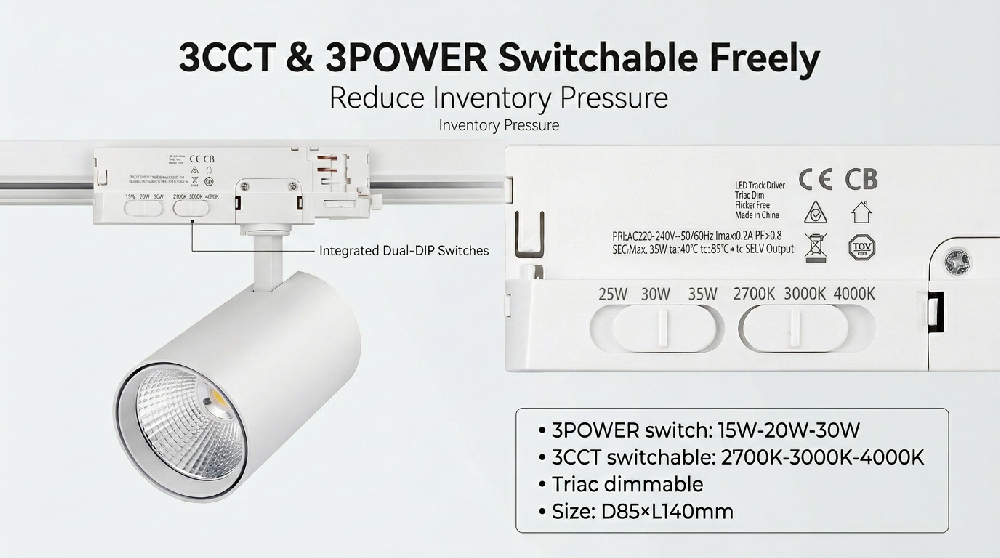 How Importers Mitigate Inventory Risk with 3-Power & 3-CCT Switchable Lighting