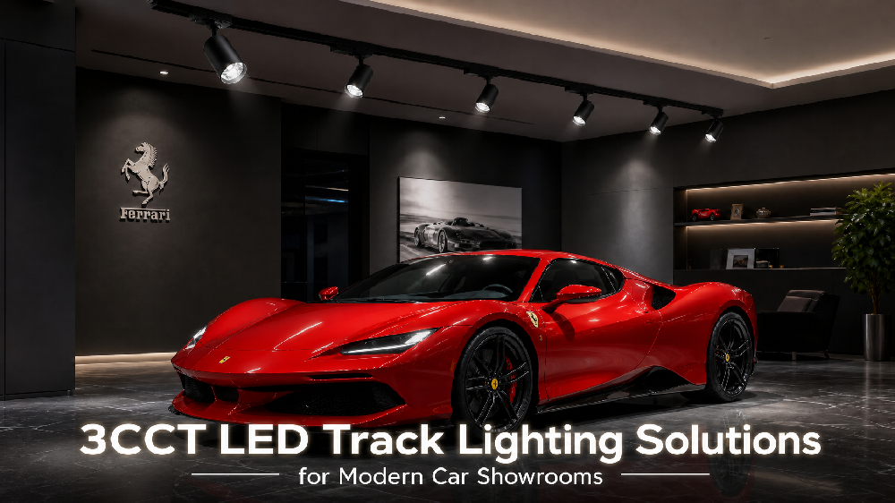 CCT LED Track Lighting Solutions for Modern Car Showrooms