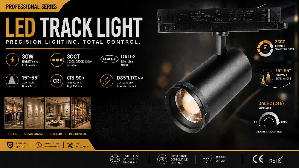15W vs 20W vs 30W LED Track Lights: How to Choose the Right Wattage for Retail Stores