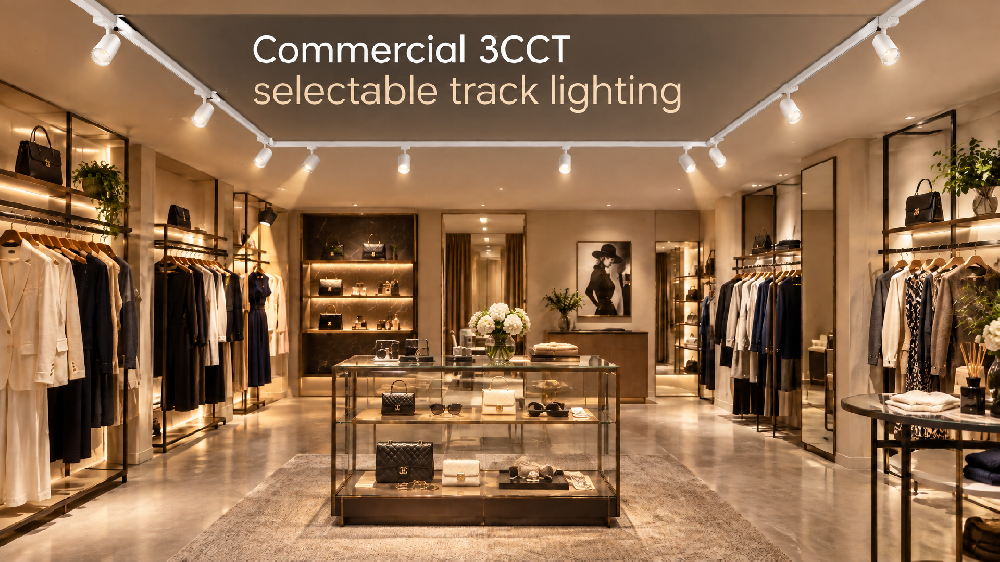 Why Choose 4 Wire 3 Phase 3CCT Track Light for Retail Lighting Projects?