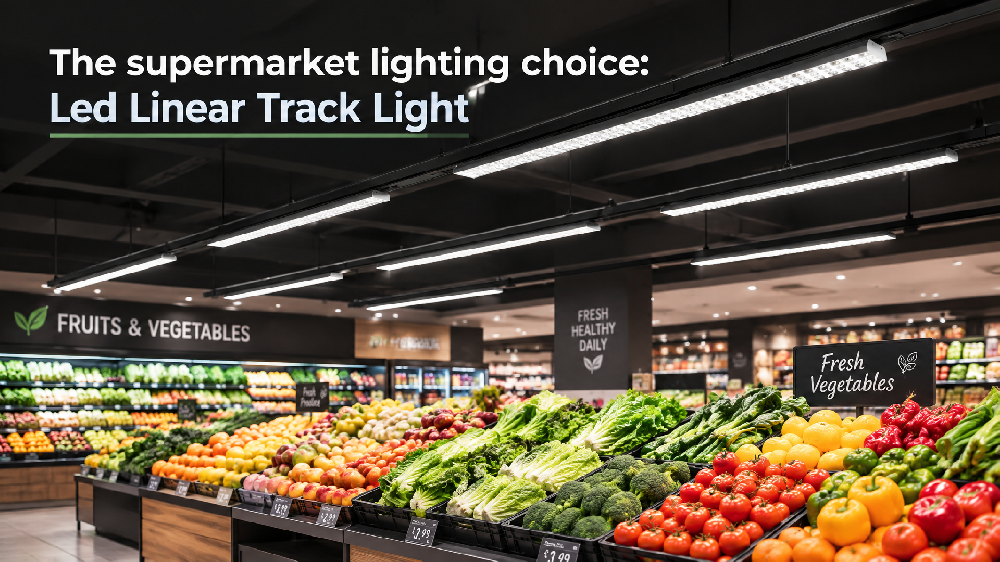 Led Track Lighting Layout Guide: How to Position Linear Track Lights in Modern Supermarkets